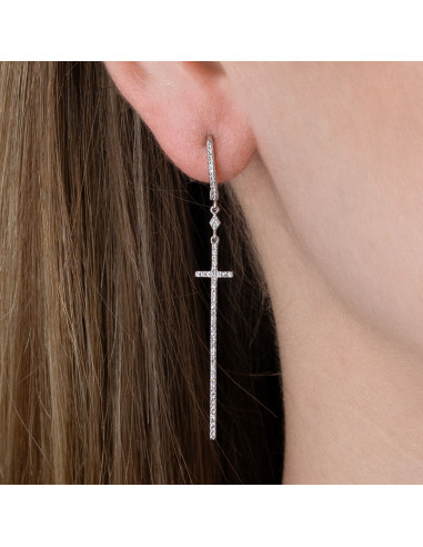 Cross Earrings, Celestial Elegance for Triumphal Entries