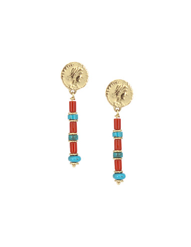 Long Persénofe Earrings: A Touch of Colour for your Style