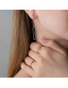 Look Eterna Diamantes Onix y Espinelas - Pendientes + Anillos