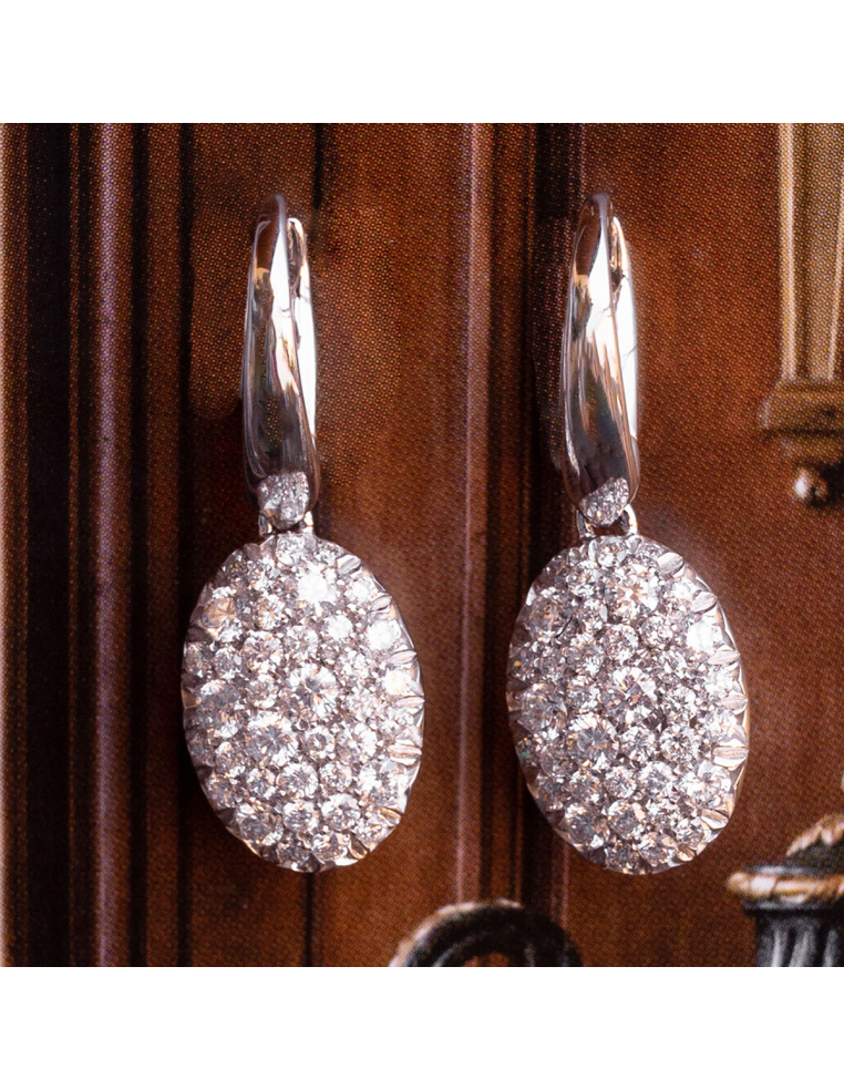 Pendientes Diamantes Oro Blanco | Elegancia Eterna | PR Joyeros