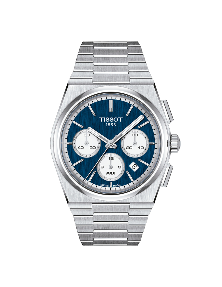 Tissot PRX Chrono: Sporty Elegance with a Vintage Touch.