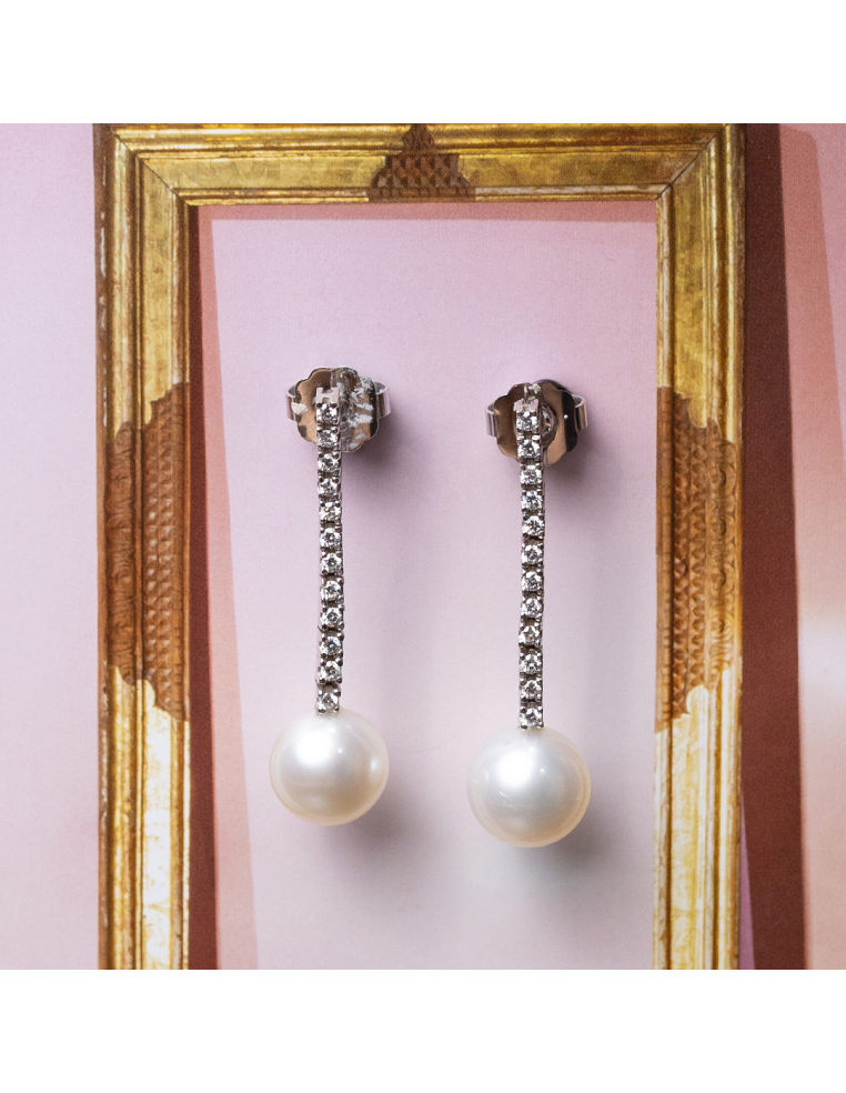 Pendientes de Diamante y Perla: Elegancia y Sofisticación