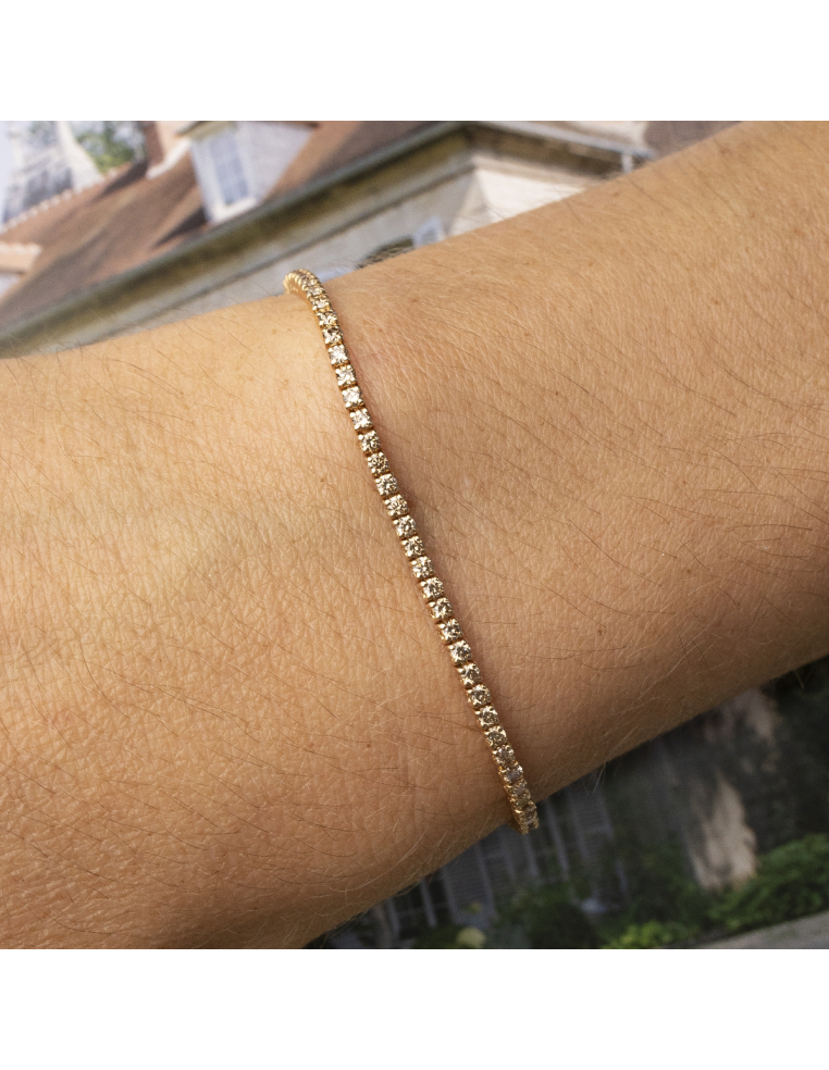 Rivière Bracelet Brown Diamonds: Timeless Elegance : PR Jewellers