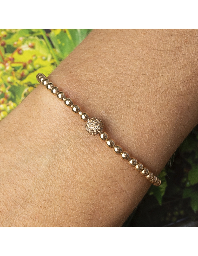 ROSE GOLD PEARL BRACELET WITH DIAMOND: ELEGANCE AND COMFORT