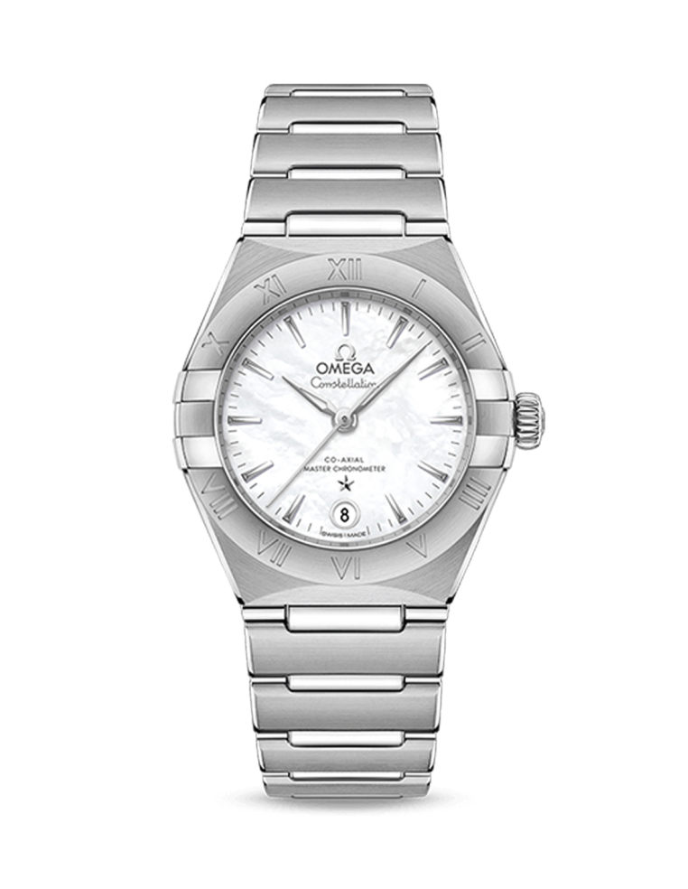 Constellation 29 mm: Women's Watch Steel, Mother-of-Pearl, White Gold