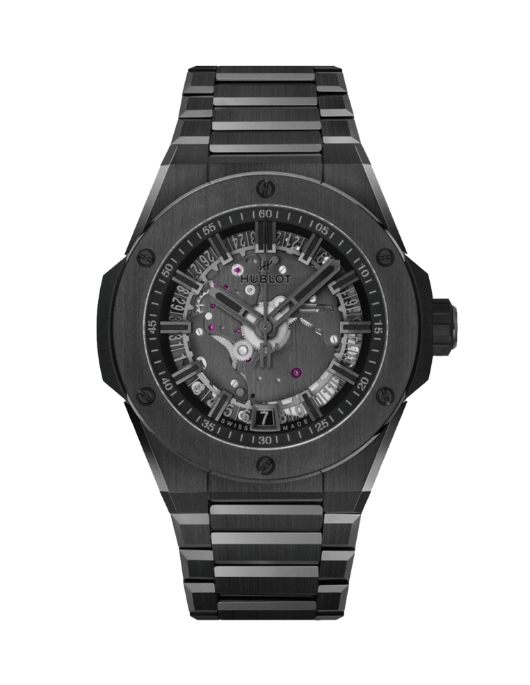 HUBLOT BIG BANG INTEGRATED TIME ONLY ALL BLACK WATCH 40MM