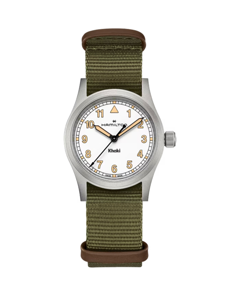 Hamilton Khaki Field Quartz: Military elegance, Swiss precision.