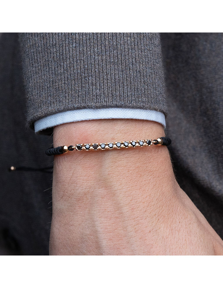 Black Diamonds Bracelet Rose Gold | Elegant and Bold | PR Jewelers