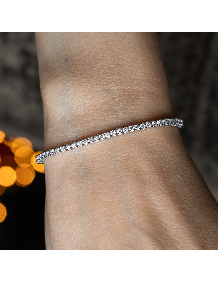 Bracelet riviere White Gold Diamonds | Pure Luxury | PR Jewelers