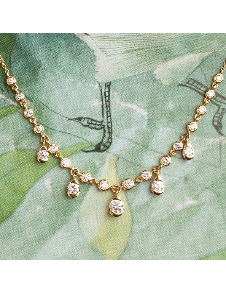 Collar de Oro Amarillo con Diamantes – Brillo y Elegancia Exclusiva