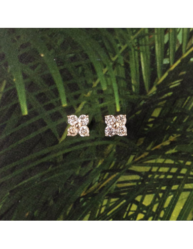 Diamond Flower Earrings: A Floral Touch for Your Bold Style