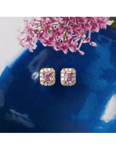 Pink Sapphire and Diamonds Earrings: A Dream of Elegance in your Ears