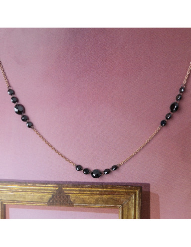 Gargantilla Diamantes Black, Elegancia Atemporal