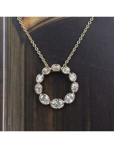 DIAMOND RING NECKLACE: IMMORTAL ELEGANCE IN YELLOW GOLD