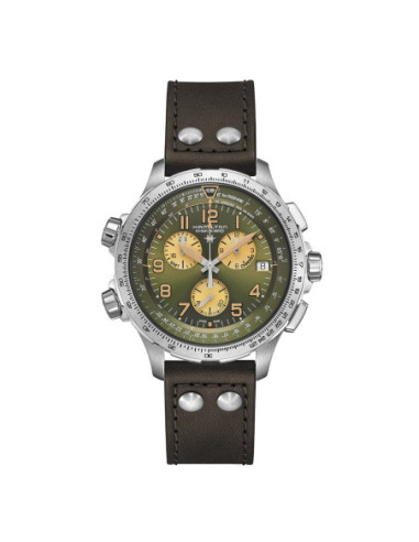 HALMILTON KHAKI AVIATION - WIND GMT CHRONO QUARTZ