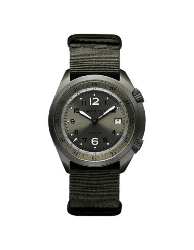 HAMILTON KHAKI AVIATION PILOT PIONEER ALUMINIUM